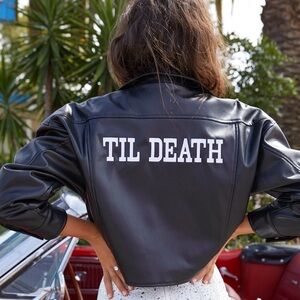 ‘TIL Death Vegan Leather Jacket 12th Tribe